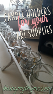 Candleholders For Art Supplies